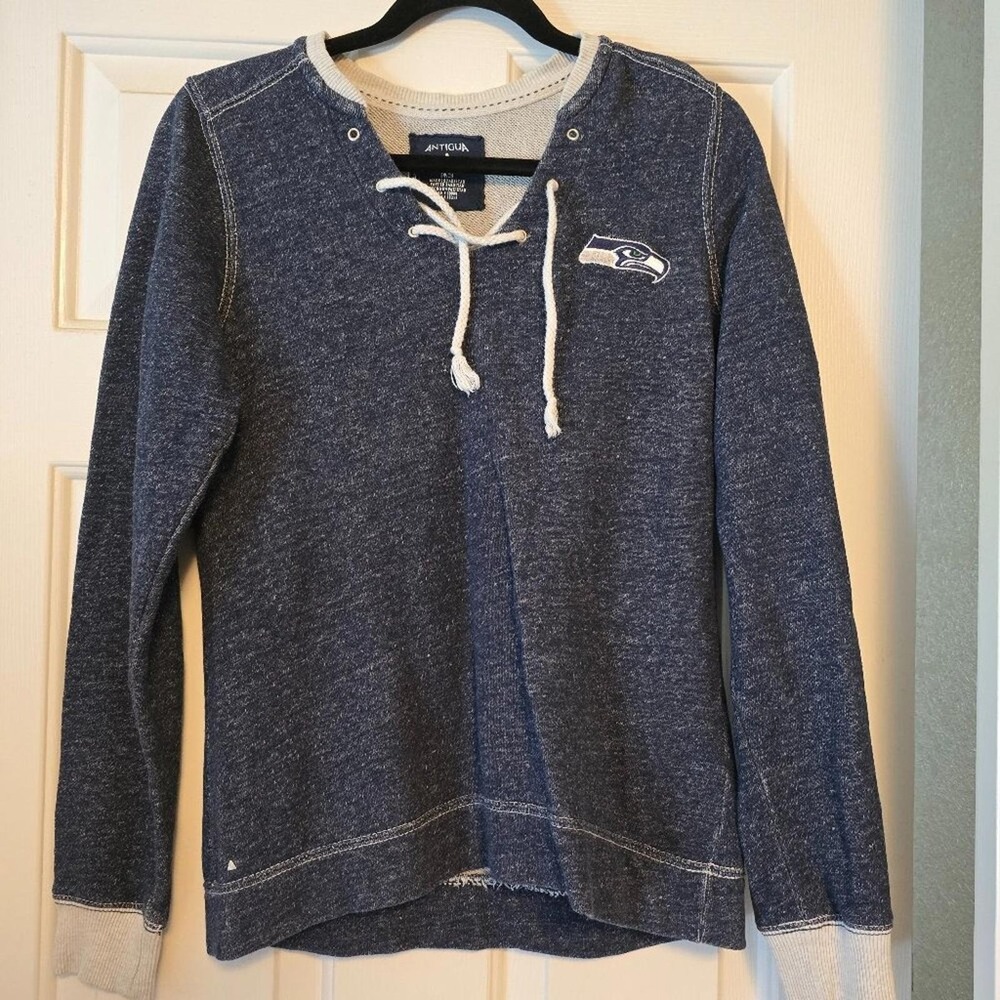 Womens Antigua‎ Seattle Seahawks NFL Football Hoodie Sweatshirt S